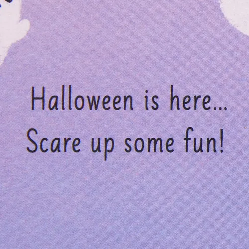 Vista 4 de Hallmark Paper Wonder - Tarjeta musical de Halloween con luces (fantasma)