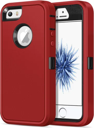 Vista 10 de Jelanry Funda para iPhone SE 2022/2020, para iPhone 8/7, Resistente de Servicio Pesado Rugosa a Prueba de Golpes de Doble Capa Carcasa Protectora