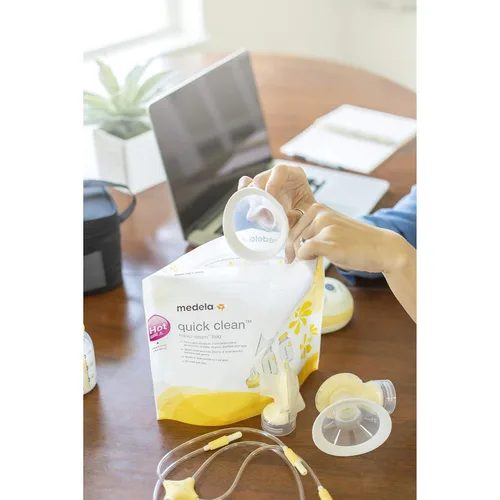 Vista 7 de Medela Juego de soluciones de almacenamiento de leche materna, suministros y recipientes de lactancia materna, organizador de leche materna y bolsas