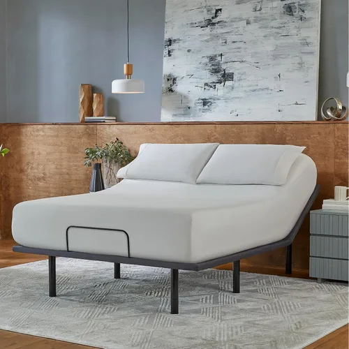 Vista 7 de Beautyrest baselogic Nivel 1 - Base de cama ajustable individual XL - Ajuste de la cabecera, control remoto con cable, patas removibles para diseño