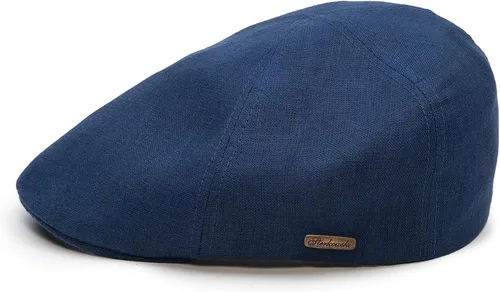 Vista 12 de Sterkowski Rusty Cap Gorra de pico de pato 100% lino para hombres y mujeres Gorra ligera transpirable de 6 paneles sin forro
