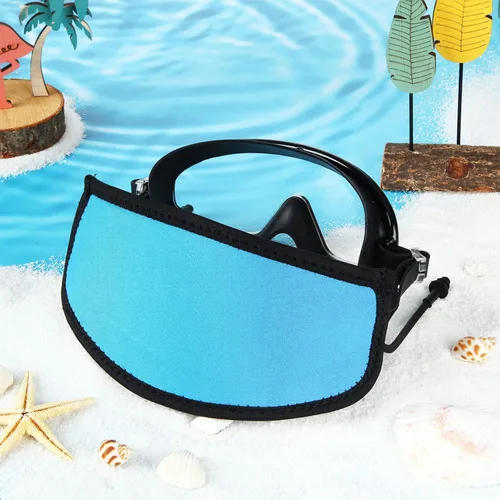 Vista 4 de Skylety 2 piezas de correa para máscara de buceo y natación con cierre de gancho y bucle, protector de cabello para máscaras de buceo y esnórquel