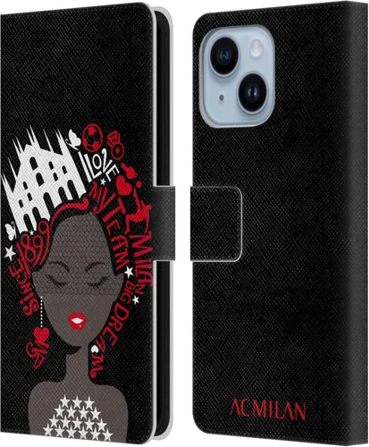 Vista 18 de Head Case Designs Officially Licensed AC Milan Dream Big Children Leather Wallet Case Compatible with Apple iPhone 11