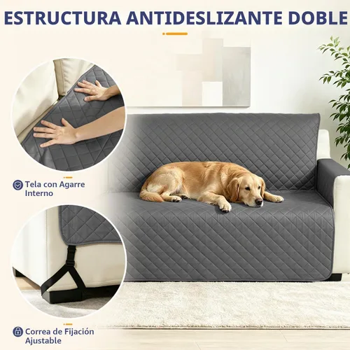 Vista 5 de Fundas para sofá seccional, impermeables, 6 piezas, fundas de sofá en forma de L, lavables, antideslizantes, fundas para sofá seccional, suaves