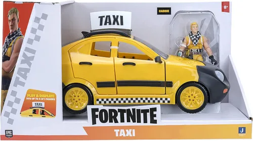 Vista 8 de FORTNITE Joy Ride - Vehículo de taxi con figura articulada de 4 pulgadas