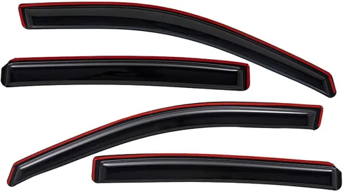 Vista 3 de Lightronic Visera de ventana de ventilación automática con clip extra duradero, compatible con GMC Terrain 2010-2017, protección UV, deflector