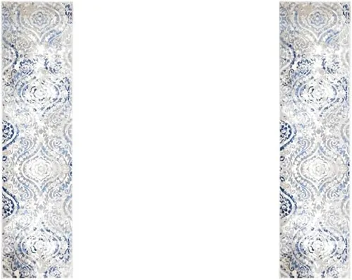 Vista 13 de Home Dynamix Melrose Audrey - Alfombra de pasillo, 2 x 7, marfil/azul
