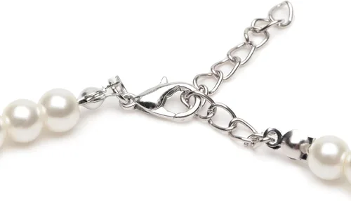 Vista 3 de Gionforsy Collar de perlas (0.315 in con uno de 0.472 in), Metal Perla, Perla de imitación