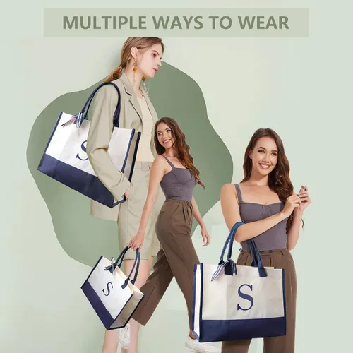 Vista 28 de BeeGreen Bolsa personalizada para mujeres, mamá, profesora, amigas, hermana, bolsas de regalo con bolsa de Comestic