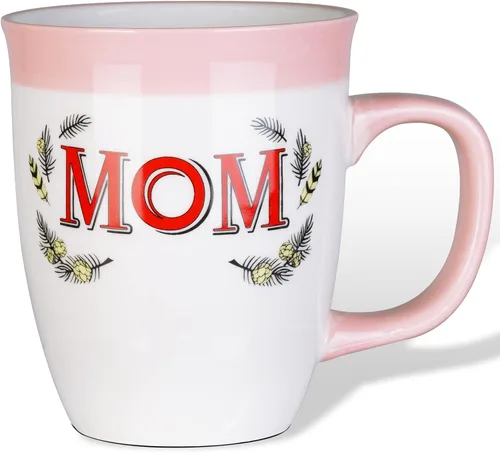 Vista 8 de Taza de café de cerámica para mamá, de 16 onzas, divertida taza de café para mujeres, mejor día festivo, Navidad, día de la madre, cumpleaños
