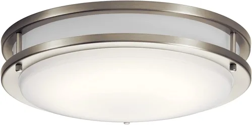 Vista 5 de Kichler Lighting Avon - Montaje empotrado LED de 24" con acrílico en níquel cepillado