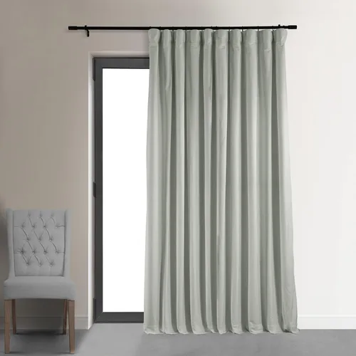 Vista 29 de HPD Half Price Drapes Cortinas Opacas Térmicas de Terciopelo Signature para Sala de Estar de 63 Pulgadas de Largo (1 Panel) con Bolsillo para Barra