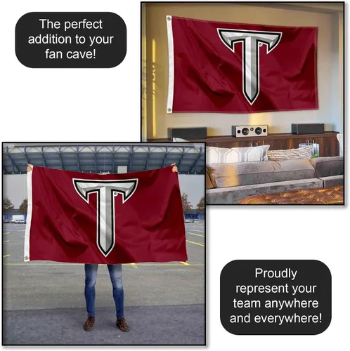 Vista 5 de Troy Trojans Power T Bandera