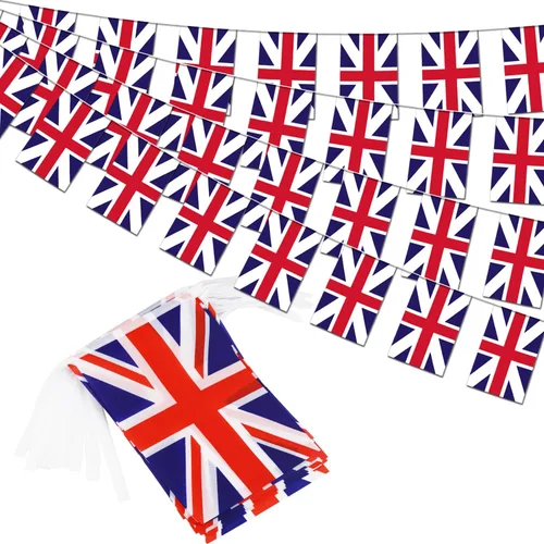 Vista 16 de Bandera de cuerda de calidad premium de 95 pies con 100 países - Banderines internacionales vibrantes perfectos para decoraciones de fiesta, bares