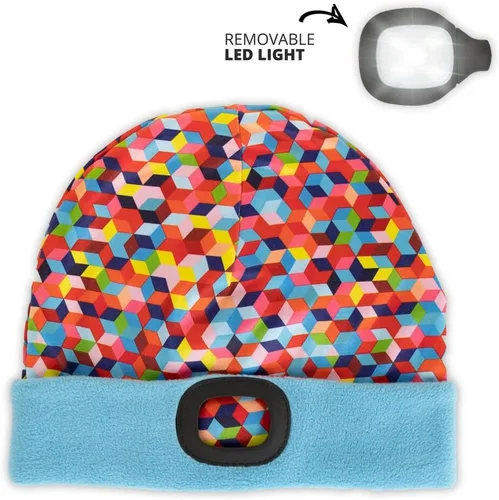 Vista 17 de Gone For a Run Gorros y diademas reversibles con forro polar LED para correr 3 modos de luz
