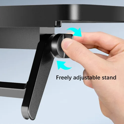 Vista 6 de JIANNI Estante superior para monitor, estante superior de TV de 2 piezas con agujeros de cuerda y plataforma antideslizante, instalación rápida sin
