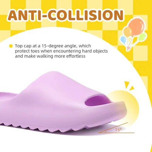Vista 20 de Sandalias acolchadas para mujeres, hombres y niños, cómodas, antideslizantes, suaves, impermeables, para baño, ducha, sandalias acolchadas de suela