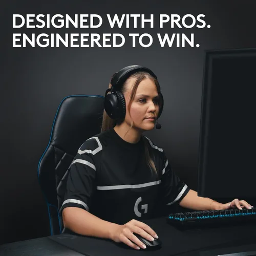 Vista 2 de Logitech G PRO X Superlight 2 Lightspeed - Mouse inalámbrico para juegos, ligero, interruptores híbridos LIGHTFORCE, sensor Hero 2, 32,000 DPI, 5