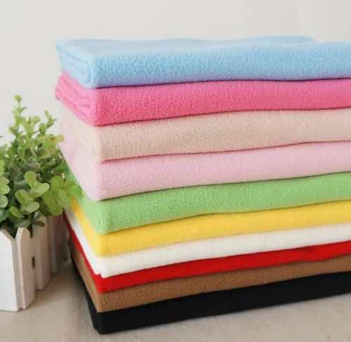 Vista 2 de RayLineDo® 10PCS 19.7 * 19.7 in Color sólido tejido polar tejido polar tela anti píldora tela patchwork poliéster felpa paño de lana para bricolaje