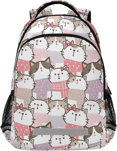 Vista 28 de ALAZA Mochilas de viaje con diseño de mariposa, luna y estrella, color azul turquesa, mochila escolar para hombres, mujeres, adolescentes y niños