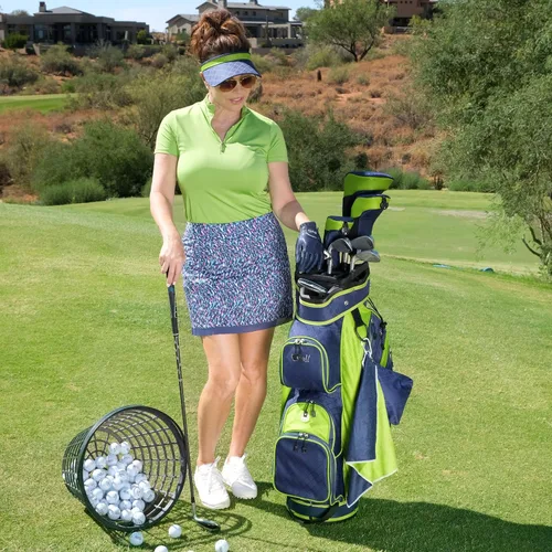 Vista 4 de Glove It Visera estampada y sólida, visera para mujer, visera de sol para mujer, visera de golf con bobina, visera para correr, tenis