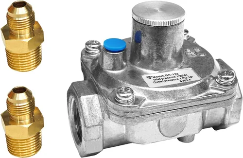 Vista 10 de Regulador de presión de gas natural de 1/2 pulgada con 2 accesorios