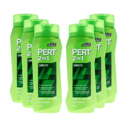 Vista 2 de PERT Champú y acondicionador 2 en 1 Complete Clean – Champú para hombre de uso diario – Acondicionador de cabello para hombres – Elimina