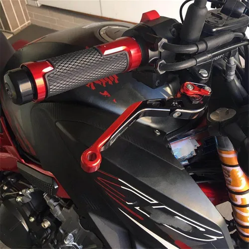 Vista 6 de Palanca de freno de embrague plegable ajustable para motocicleta para Yamaha FZ6 FZ 6 FAZER 2004 2010 XJ6 FZ6R 2009 2020 FZ8 2011 2015 (color : 1)