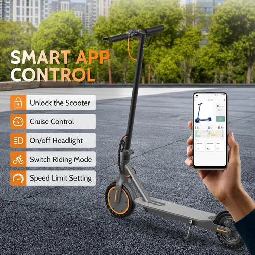 Vista 5 de Aovowheel Scooter eléctrico para adultos, plegable E Scooter Conmuting