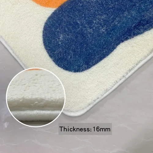 Vista 7 de ABREEZE Alfombra de juego para niños, alfombra mullida de lana sintética para niños, 3.3 x 5 pies, antideslizante, con número ABC, aprendizaje