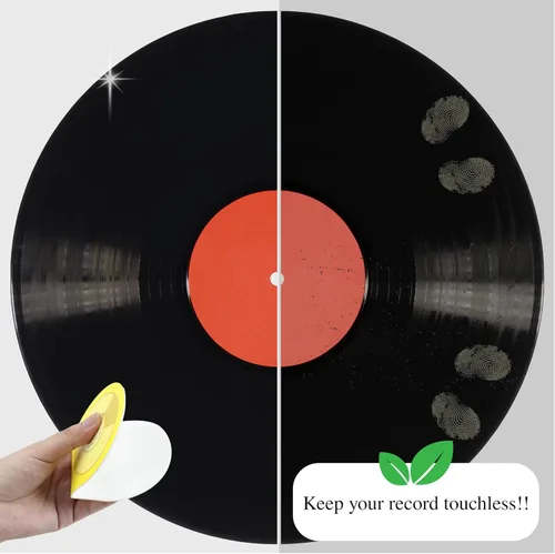 Vista 8 de 6 piezas antiestático para discos y manipuladores – Accesorios de tocadiscos con material de microfibra suave, protege contra arañazos y suciedad.
