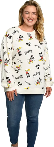 Vista 4 de Disney Sudadera de forro polar ligera de Mickey Mouse para mujer, talla grande