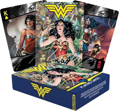 Vista 8 de Aquarius DC Comics - Juego de cartas de Batman tamaño estándar, baraja temática con 52 diseños de cómics únicos, regalo de mercancía coleccionable