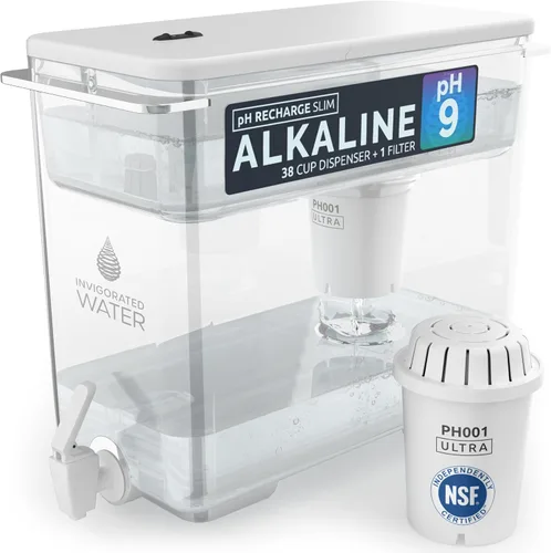 Vista 8 de Unidad de Purificación de Agua Alcalina Invigorated Water, Blanca, Plástica, Incluye Filtro pH001, Diseño Antideslizante Conveniente