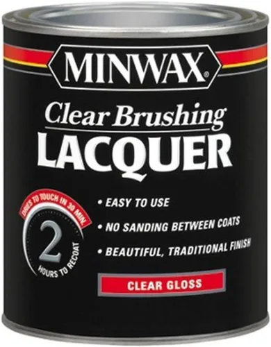 Vista 10 de Minwax Laca de cepillado, semi-brillante, transparente, 12 oz