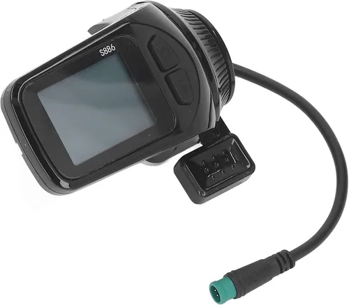 Vista 5 de Medidor de pantalla LCD eléctrico, 24 V, 36 V, 48 V, 60 V, pantalla LCD para scooter eléctrico, baja tasa de fallas, computadora con velocímetro