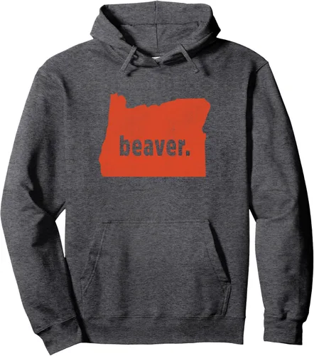 Vista 4 de Oregon State Nickname "Beaver" [Distressed] Sudadera con capucha, Negro