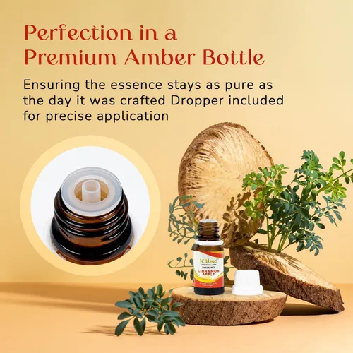 Vista 6 de Kabod Aceite esencial de manzana y canela, mezcla de aromaterapia para difusores, humidificadores, estufas de aroma, jabón y velas, aceite aromático