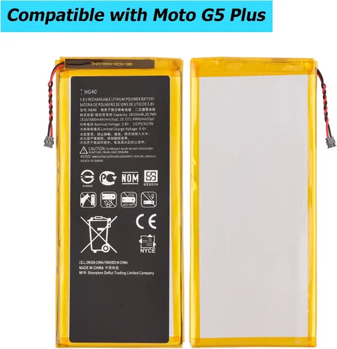 Vista 2 de Batería de repuesto HG40 compatible con Motorola Moto G5 Plus XT1684 XT1685 XT1685 XT1687 SNN5984A con herramientas