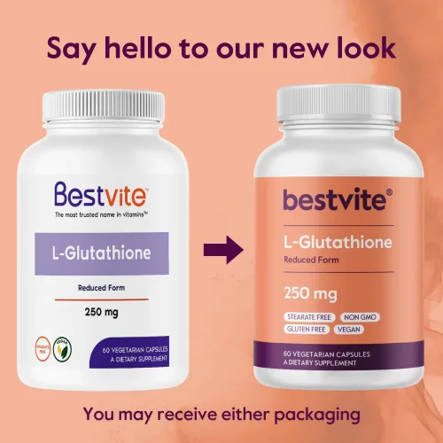 Vista 7 de BESTVITE L-glutatión 250mg (60 cápsulas vegetarianas) - Sin estearatos - Vegano - Sin OMG - Sin gluten