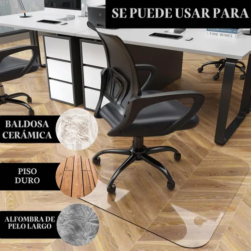 Vista 8 de Tapete transparente resistente para silla de oficina de 32 x 48 pulgadas