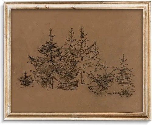 Vista 64 de Pintura vintage de paisaje de campo de flores silvestres, arte de pared de paisaje rural de granja, impresión artística de paisaje de jardín