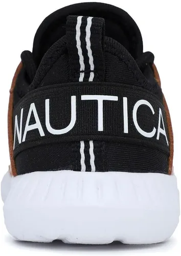 Vista 5 de Nautica - Tenis modernos y con detalles metálicos para niñas, zapato deportivo para correr con cordones I kappil I (niña grande, niña pequeña, niña)