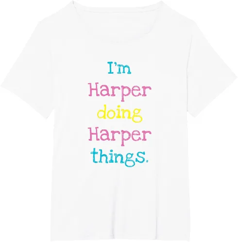 Vista 91 de Harper - Camiseta de regalo para niños con texto personalizado