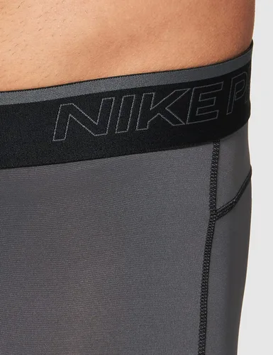 Vista 3 de Nike Mallas Pro Dri-FIT para hombre, Gris Negro