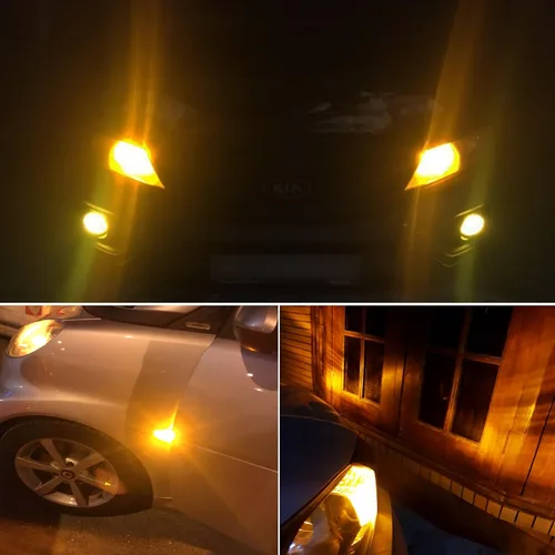 Vista 4 de PHINLION 12V T10 168 194 Bombillas LED amarillas ámbar, súper brillantes, miniatura 2835 8-SMD, cuña 12961 12396 para luces interiores de coche