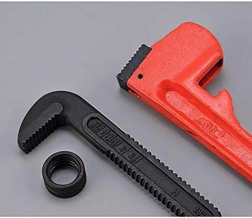 Vista 2 de Llave de tubo de 6 pulgadas, herramienta de fontanería ajustable con sujeción máxima de 1.063 in (paquete de 1)