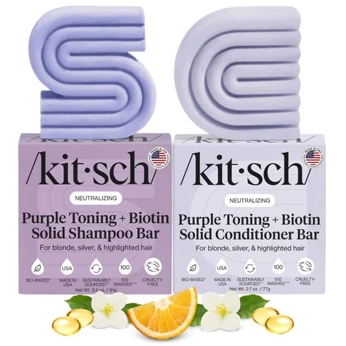 Vista 15 de Kitsch Juego de champú y acondicionador de aceite de ricino, aceite de ricino orgánico, cuidado del cabello para cabello opaco y seco, jabón