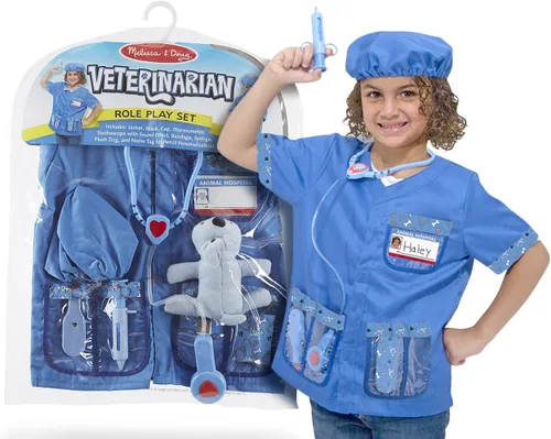 Vista 4 de Melissa & Doug V e t e r i n a r i a n juego de rol con 1 minipad compatible con M&D Scratch Fun (04850), multicolor