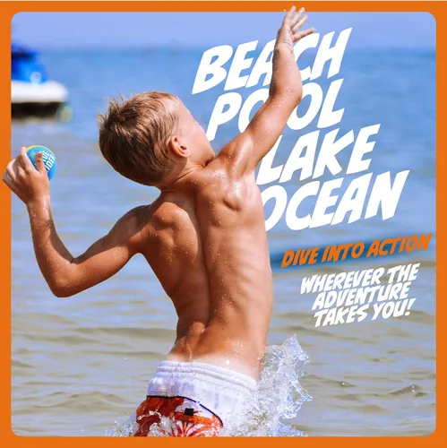 Vista 4 de HydroSport Pelota de agua para saltar – Pelota de billar – Juguetes de playa para niños de 8 a 12 años – Saltar lago, Skee, Fly Juego de natación